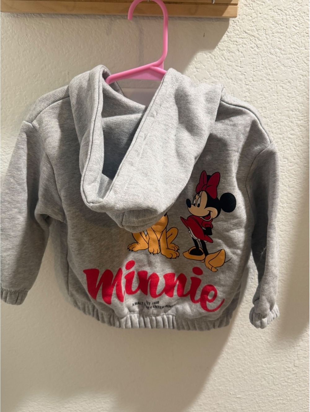 NWT Zara Kids Minnie Graphic Hoodie